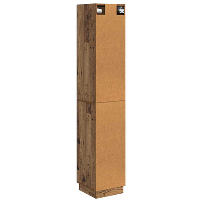 vidaXL Cabinet Set 2 pcs 33 x 34.5 x 87 cm Engineered Wood Old Wood