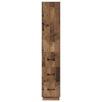 vidaXL Cabinet Set 2 pcs 33 x 34.5 x 87 cm Engineered Wood Old Wood