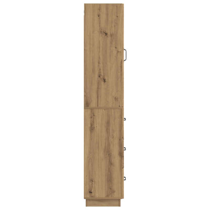 vidaXL Cabinet Set 2 pcs Artisan Oak 33 x 34.5 x 87 cm Engineered Wood
