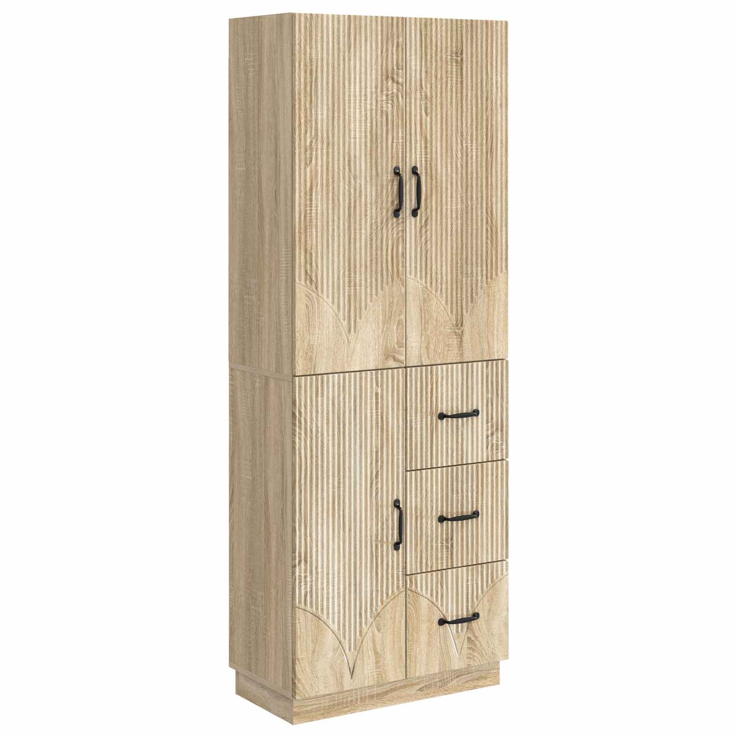 vidaXL Cabinet Set 2 pcs Sonoma Oak Engineered Wood