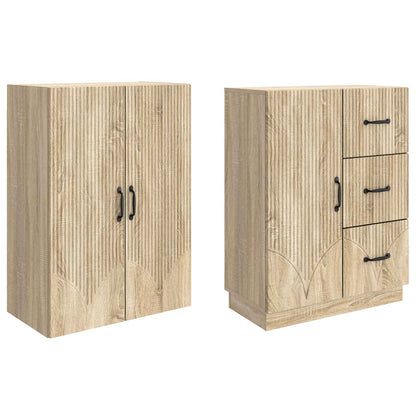 vidaXL Cabinet Set 2 pcs Sonoma Oak Engineered Wood