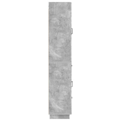 vidaXL Cabinet Set 2 pcs Concrete Grey Engineered Wood