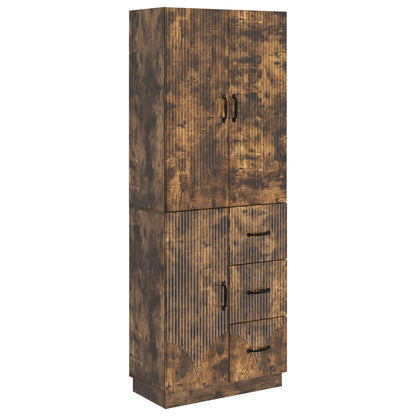 vidaXL Cabinet Set 2 pcs Smoked Oak Engineered Wood