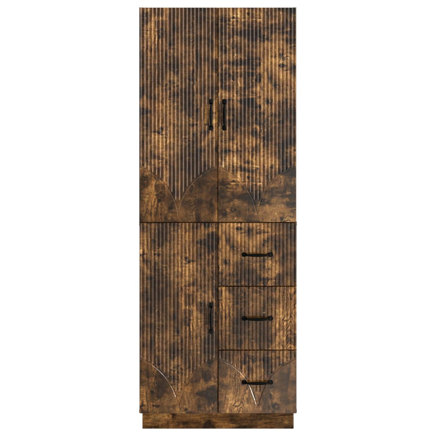 vidaXL Cabinet Set 2 pcs Smoked Oak Engineered Wood