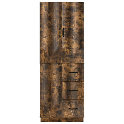 vidaXL Cabinet Set 2 pcs Smoked Oak Engineered Wood