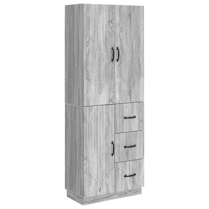 vidaXL Cabinet Set 2 pcs Grey Sonoma Engineered Wood