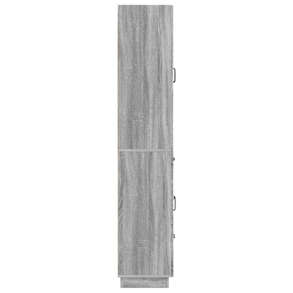 vidaXL Cabinet Set 2 pcs Grey Sonoma Engineered Wood