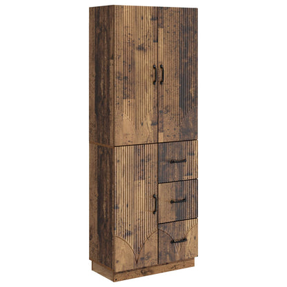 vidaXL Cabinet Set 2 pcs Old Wood Engineered Wood