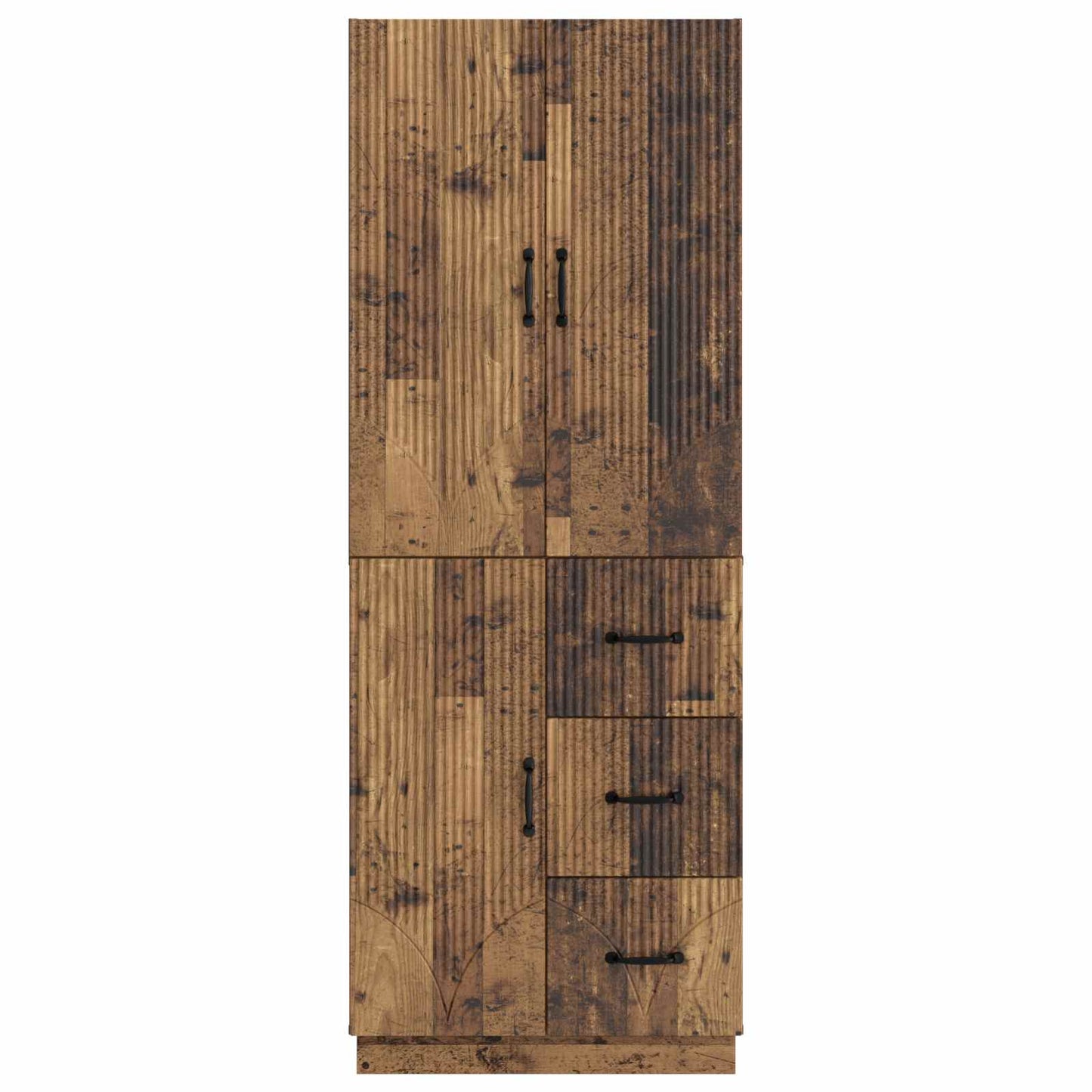 vidaXL Cabinet Set 2 pcs Old Wood Engineered Wood