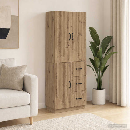 vidaXL Cabinet Set 2 pcs Artisan Oak Engineered Wood