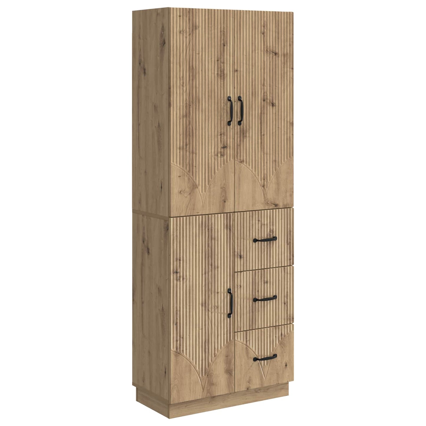 vidaXL Cabinet Set 2 pcs Artisan Oak Engineered Wood