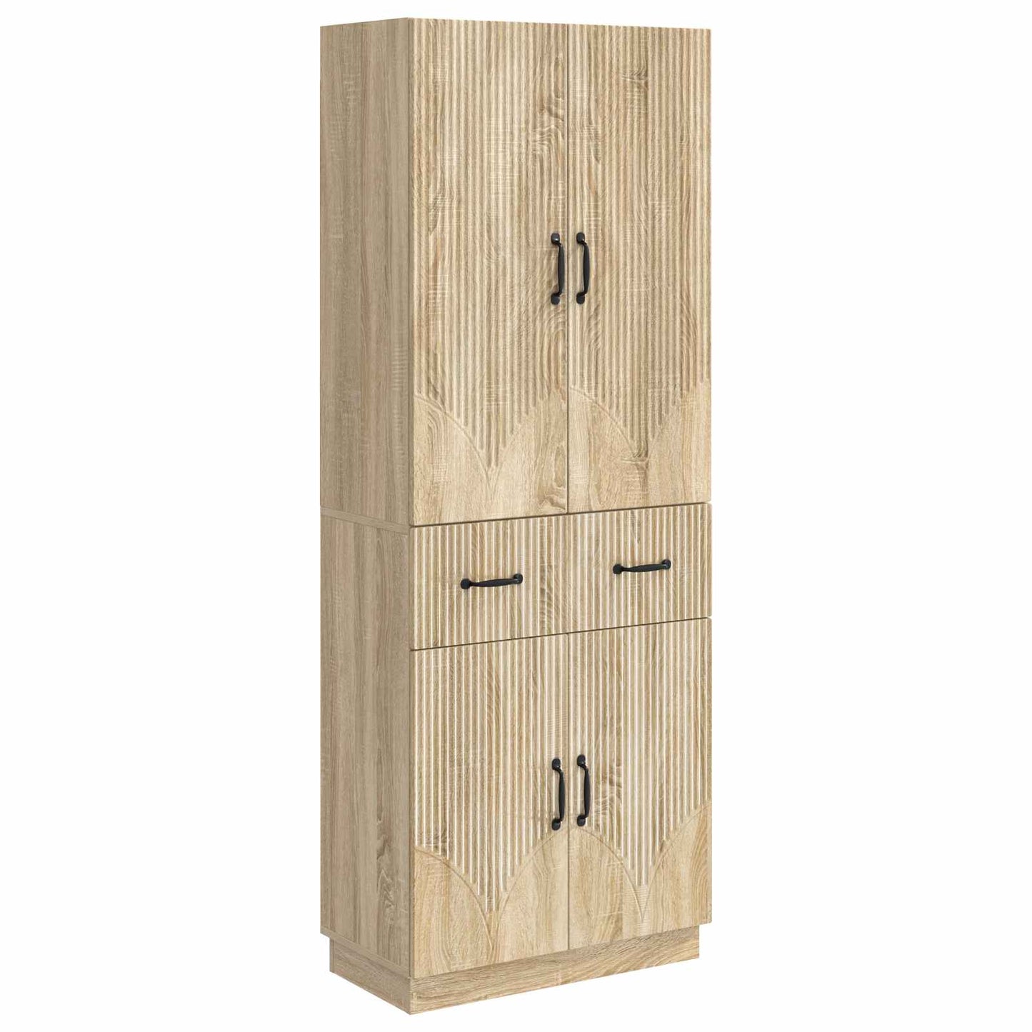 vidaXL Cabinet Set 2 pcs Sonoma Oak Engineered Wood