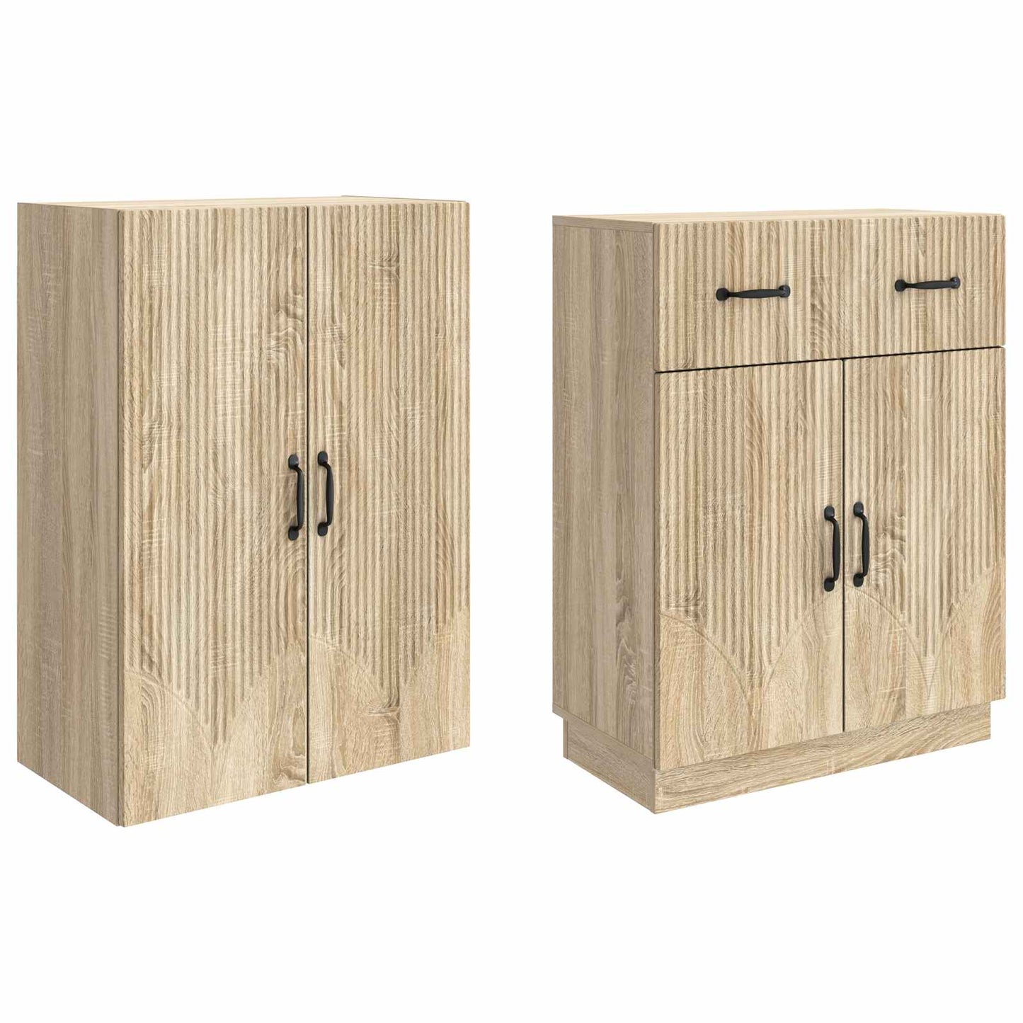 vidaXL Cabinet Set 2 pcs Sonoma Oak Engineered Wood