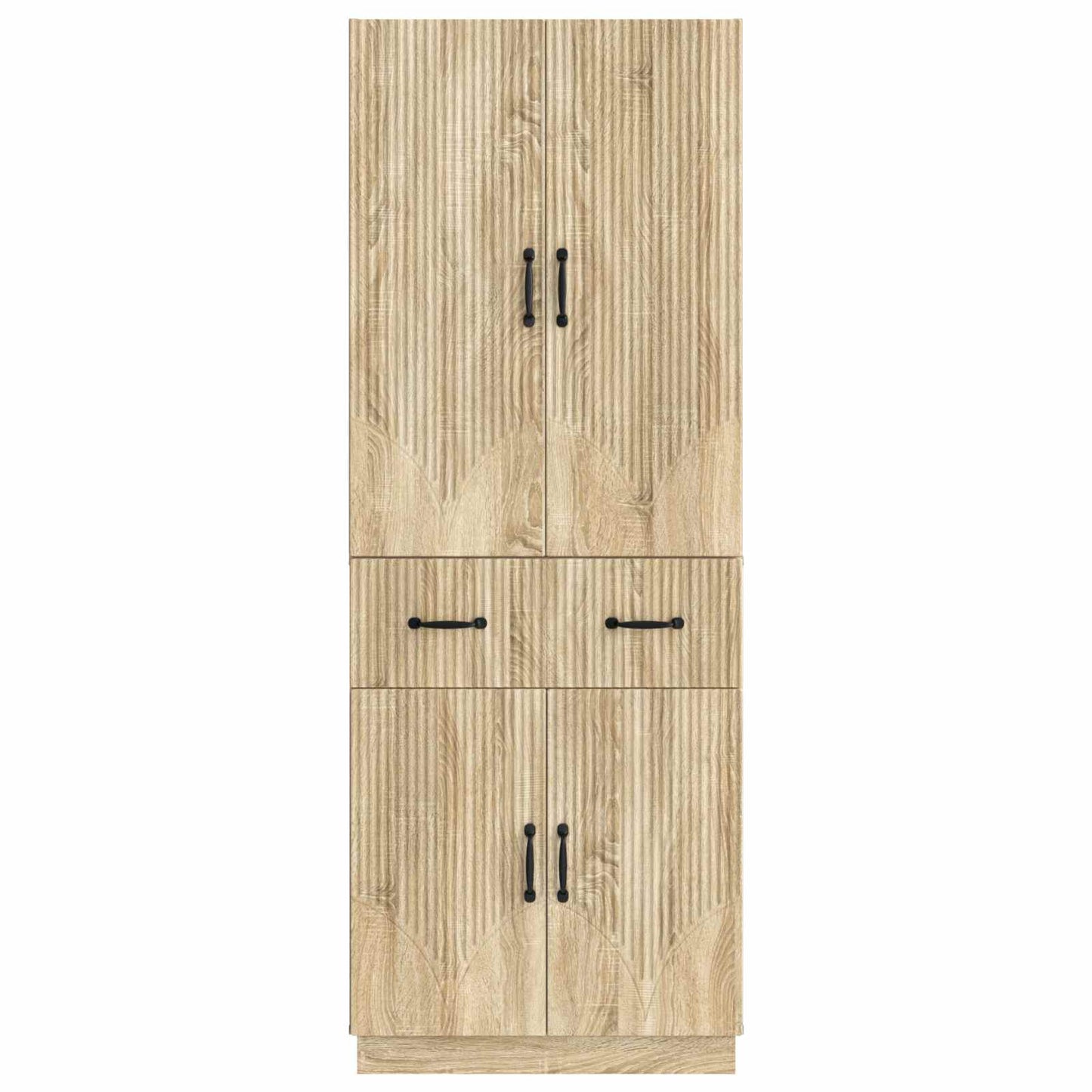 vidaXL Cabinet Set 2 pcs Sonoma Oak Engineered Wood