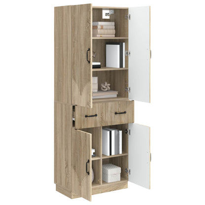 vidaXL Cabinet Set 2 pcs Sonoma Oak Engineered Wood