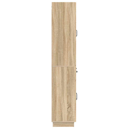 vidaXL Cabinet Set 2 pcs Sonoma Oak Engineered Wood