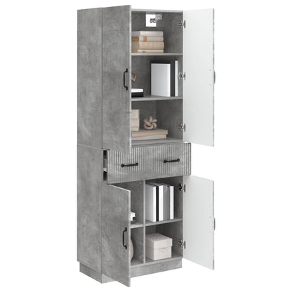vidaXL Cabinet Set 2 pcs Concrete Grey Engineered Wood