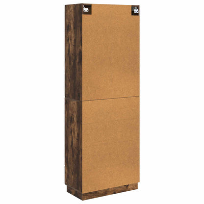 vidaXL Cabinet Set 2 pcs Smoked Oak Engineered Wood