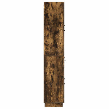vidaXL Cabinet Set 2 pcs Smoked Oak Engineered Wood