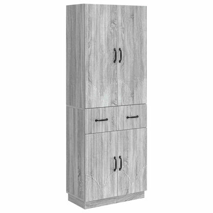 vidaXL Cabinet Set 2 pcs Grey Sonoma Engineered Wood
