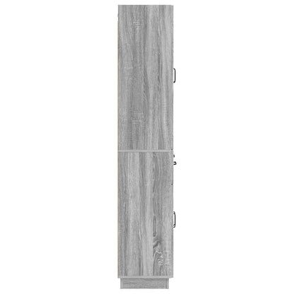 vidaXL Cabinet Set 2 pcs Grey Sonoma Engineered Wood