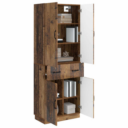vidaXL Cabinet Set 2 pcs Old Wood Engineered Wood