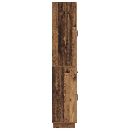 vidaXL Cabinet Set 2 pcs Old Wood Engineered Wood