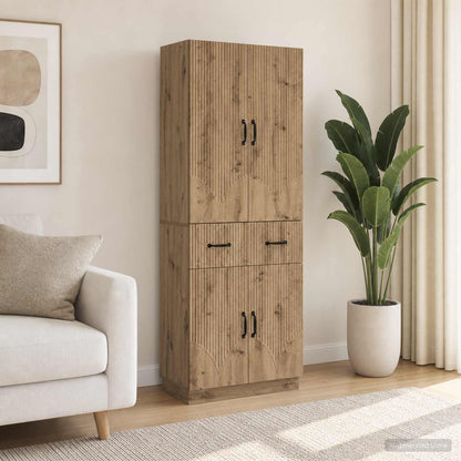 vidaXL Cabinet Set 2 pcs Artisan Oak Engineered Wood