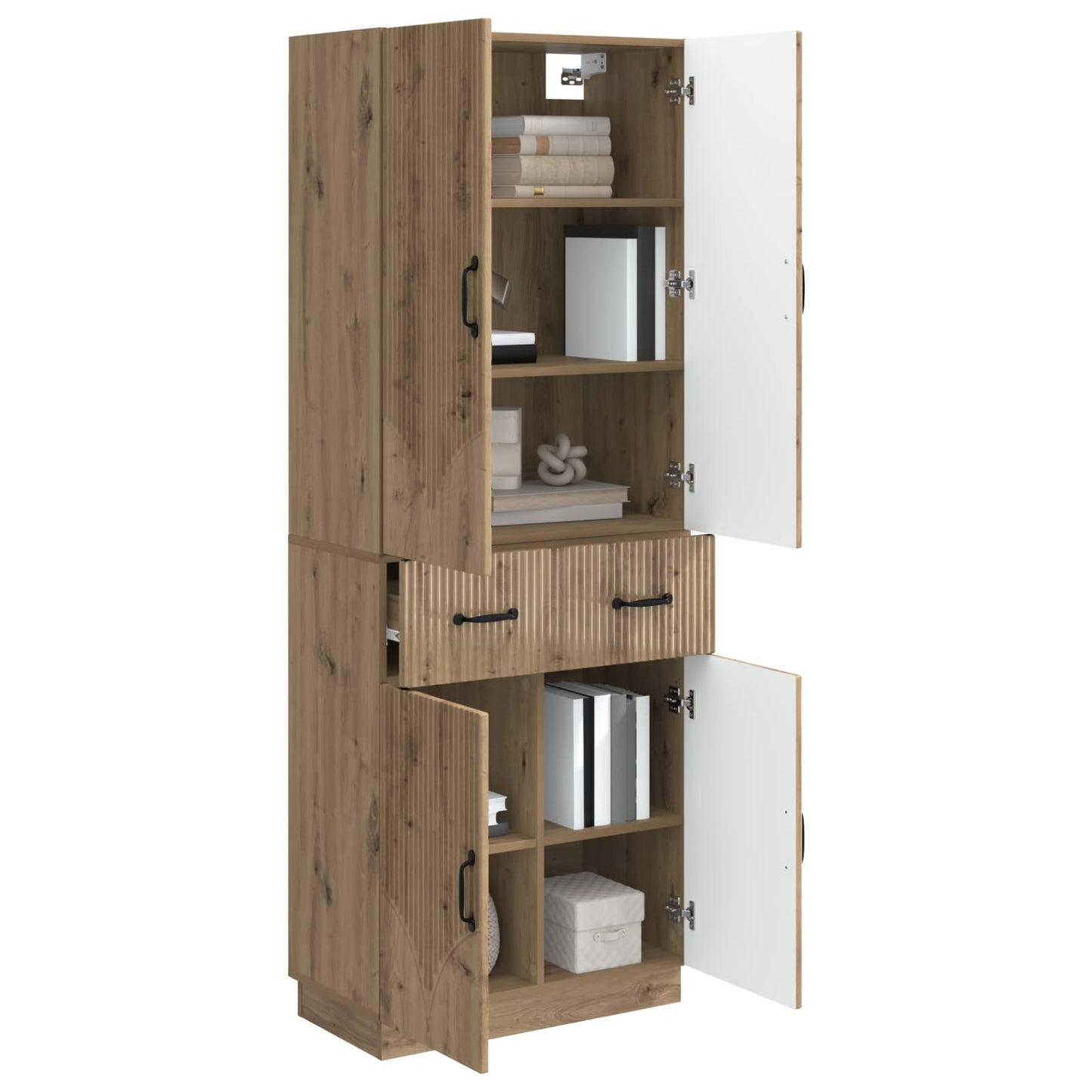 vidaXL Cabinet Set 2 pcs Artisan Oak Engineered Wood