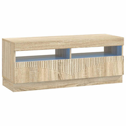 vidaXL 5 Piece LED TV Cabinet Sonoma Oak Engineered Wood