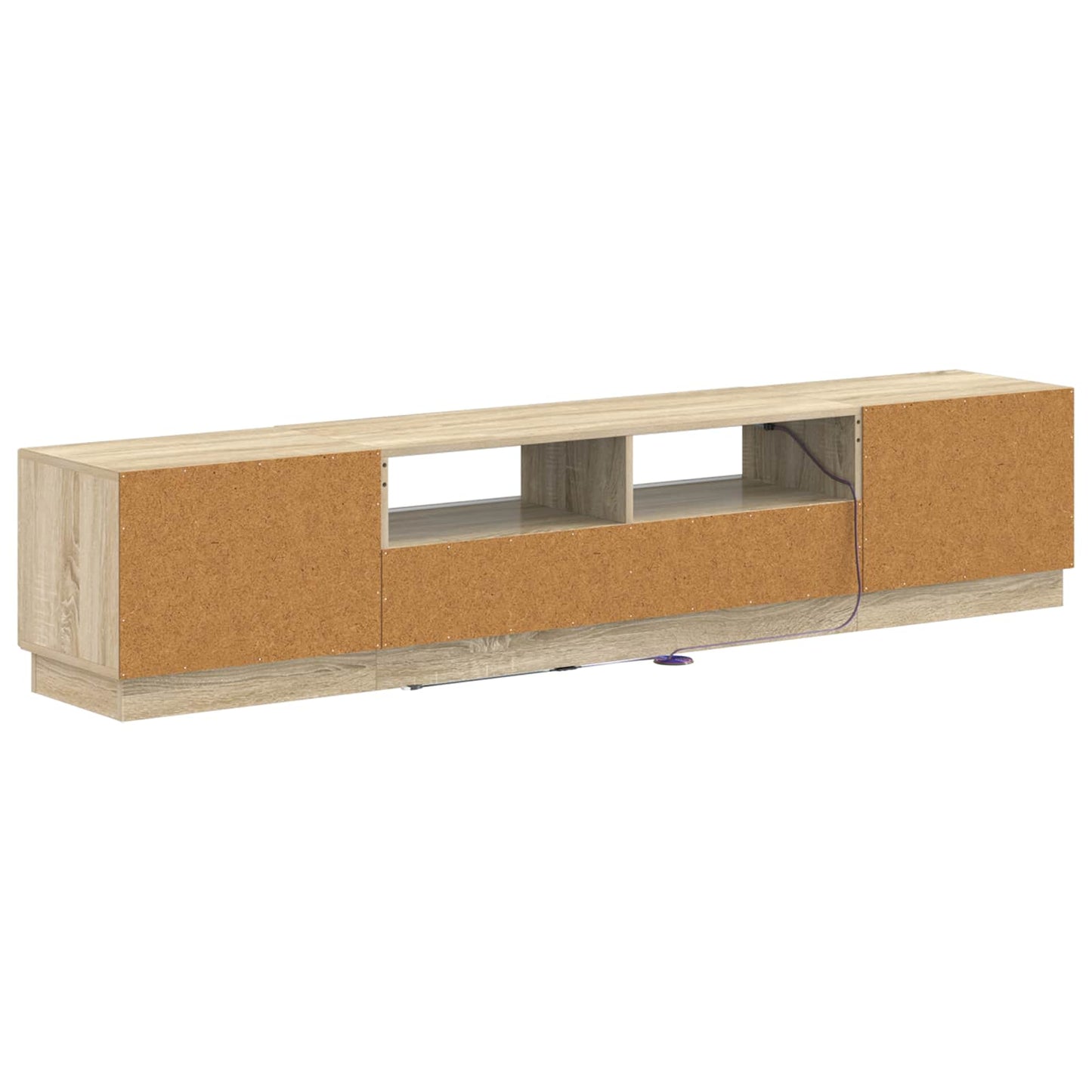 vidaXL 5 Piece LED TV Cabinet Sonoma Oak Engineered Wood