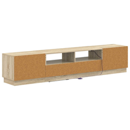 vidaXL 5 Piece LED TV Cabinet Sonoma Oak Engineered Wood