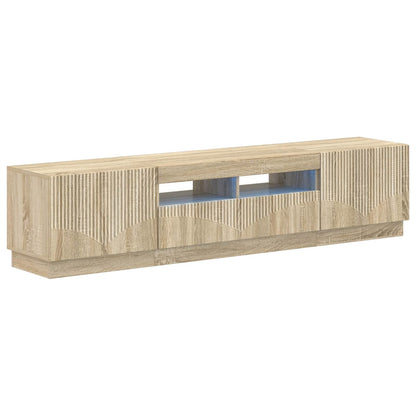 vidaXL 5 Piece LED TV Cabinet Sonoma Oak Engineered Wood