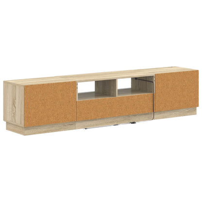 vidaXL 5 Piece LED TV Cabinet Sonoma Oak Engineered Wood