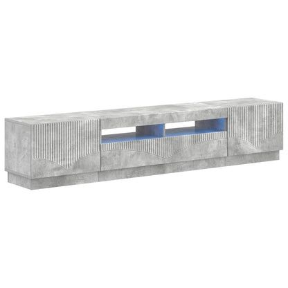 vidaXL 5 Piece LED TV Cabinet Concrete Grey Engineered Wood