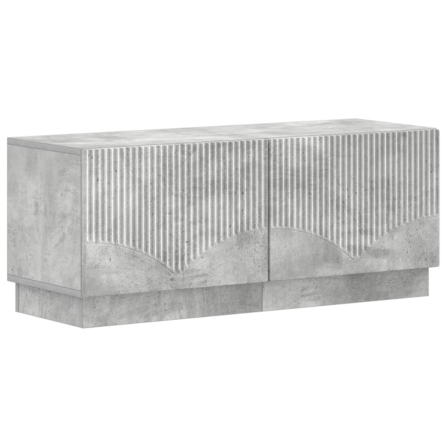 vidaXL 5 Piece LED TV Cabinet Concrete Grey Engineered Wood