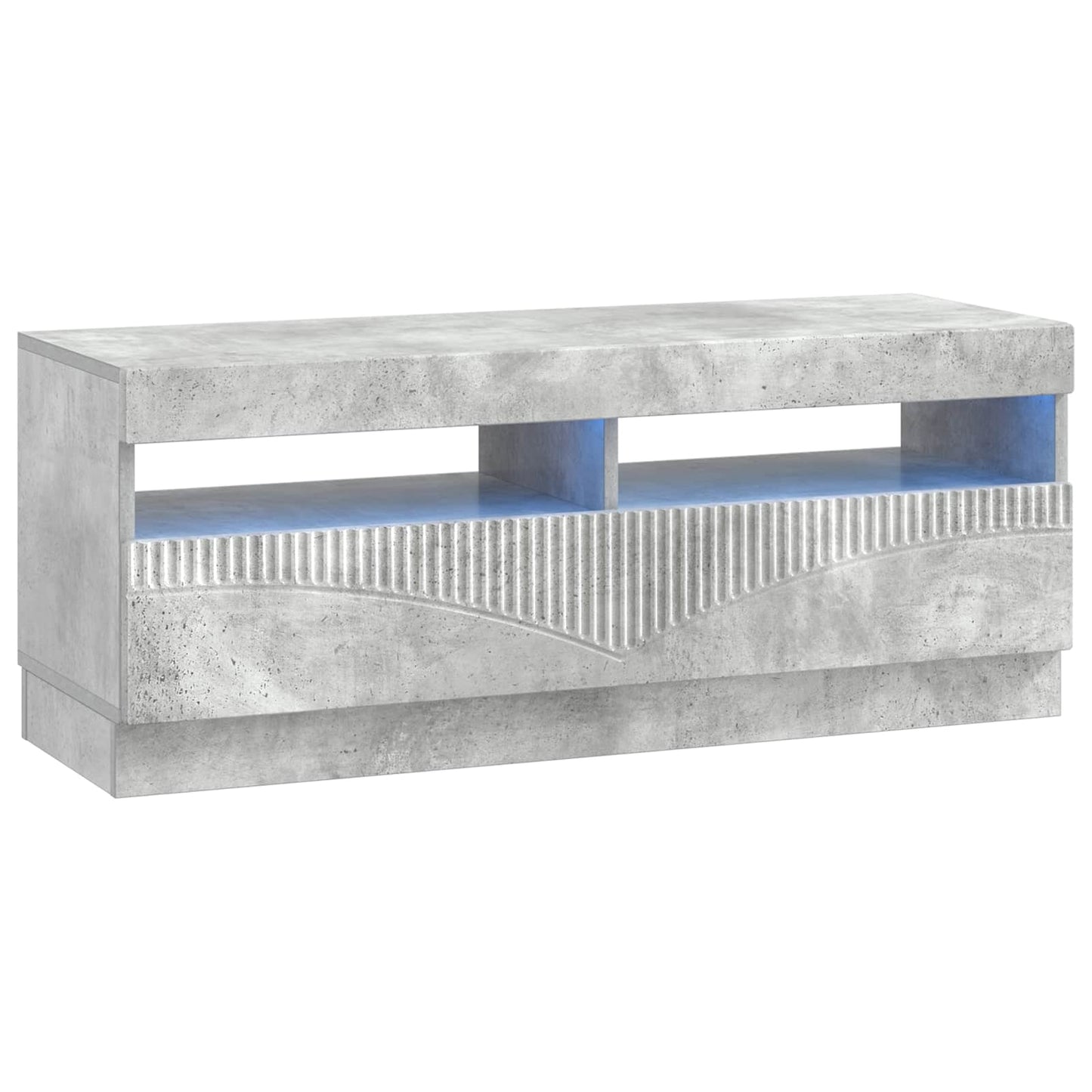 vidaXL 5 Piece LED TV Cabinet Concrete Grey Engineered Wood