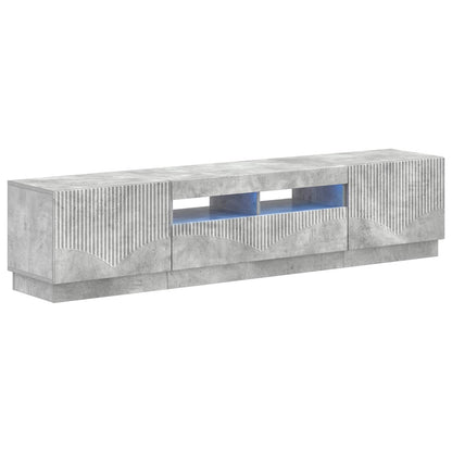 vidaXL 5 Piece LED TV Cabinet Concrete Grey Engineered Wood