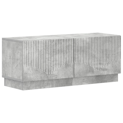 vidaXL 5 Piece LED TV Cabinet Concrete Grey Engineered Wood