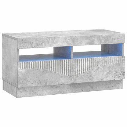vidaXL 5 Piece LED TV Cabinet Concrete Grey Engineered Wood