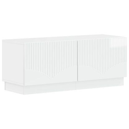vidaXL 5 Piece LED TV Cabinet High Gloss White Engineered Wood