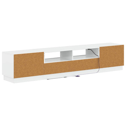 vidaXL 5 Piece LED TV Cabinet High Gloss White Engineered Wood