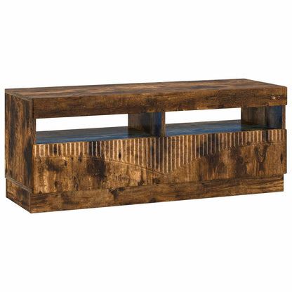 vidaXL 5 Piece LED TV Cabinet Smoked Oak Engineered Wood