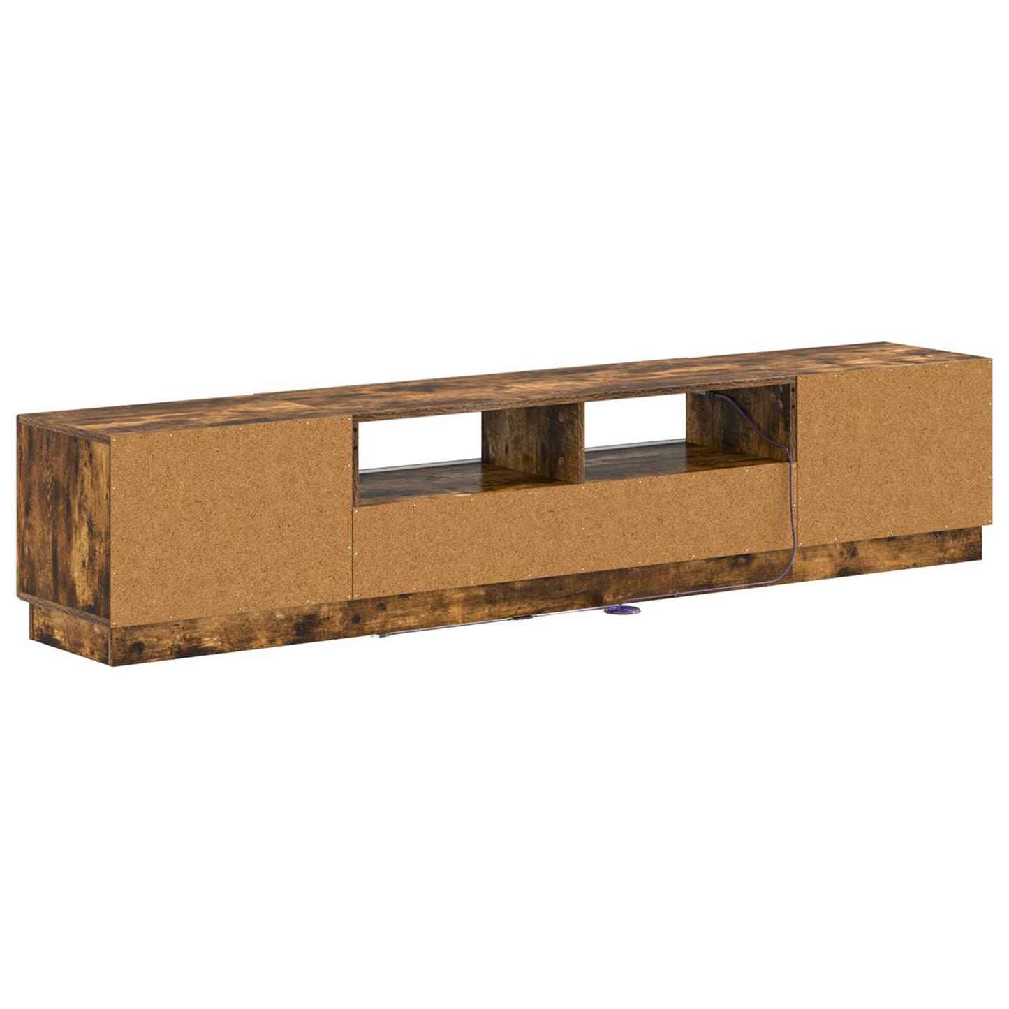 vidaXL 5 Piece LED TV Cabinet Smoked Oak Engineered Wood