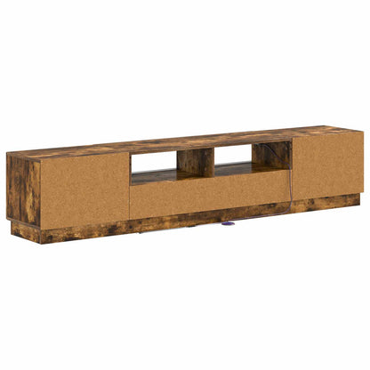 vidaXL 5 Piece LED TV Cabinet Smoked Oak Engineered Wood