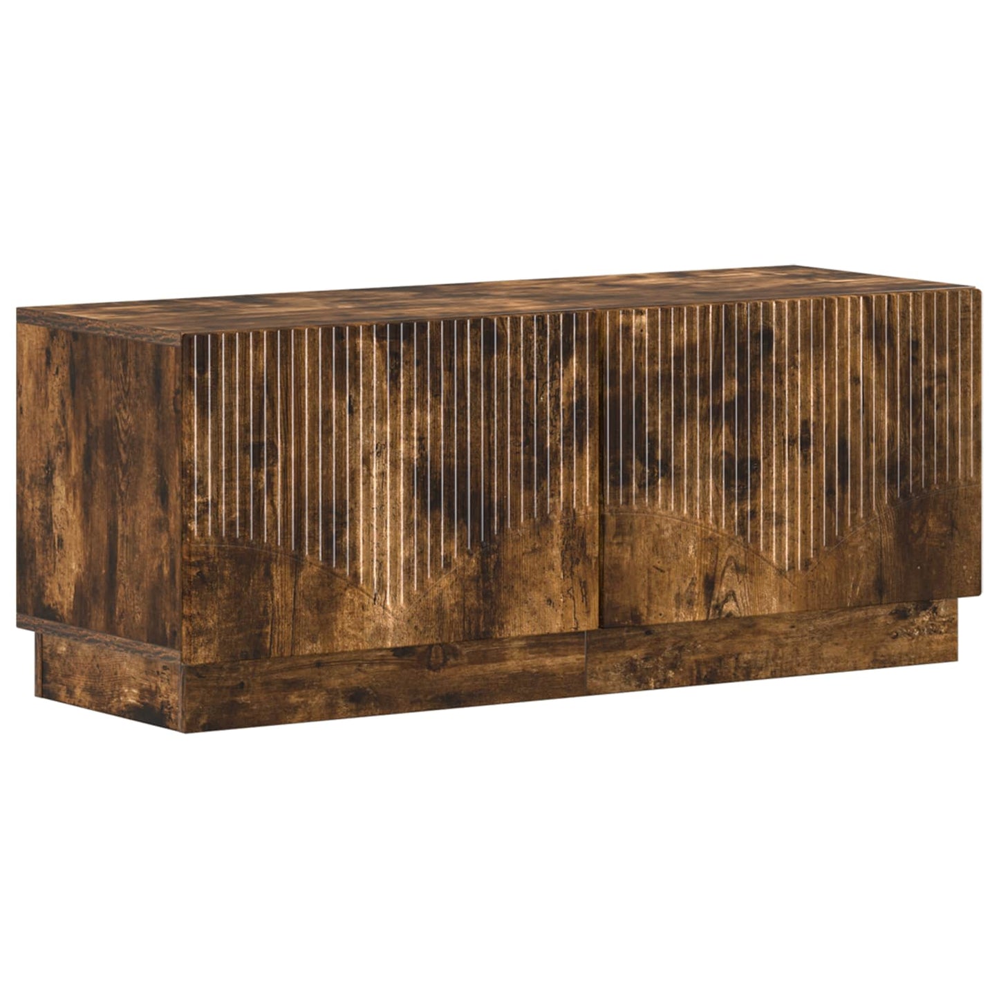 vidaXL 5 Piece LED TV Cabinet Smoked Oak Engineered Wood