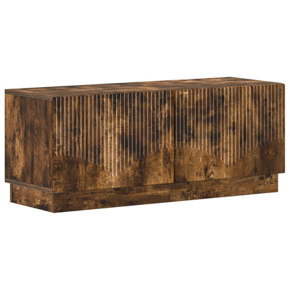 vidaXL 5 Piece LED TV Cabinet Smoked Oak Engineered Wood