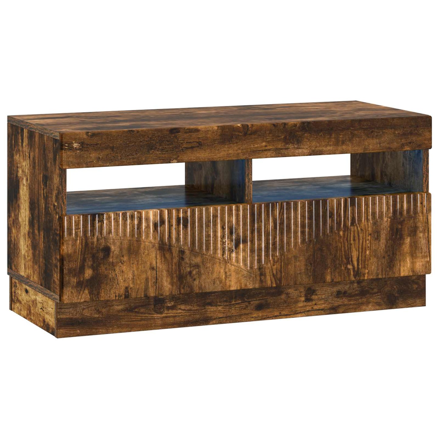 vidaXL 5 Piece LED TV Cabinet Smoked Oak Engineered Wood