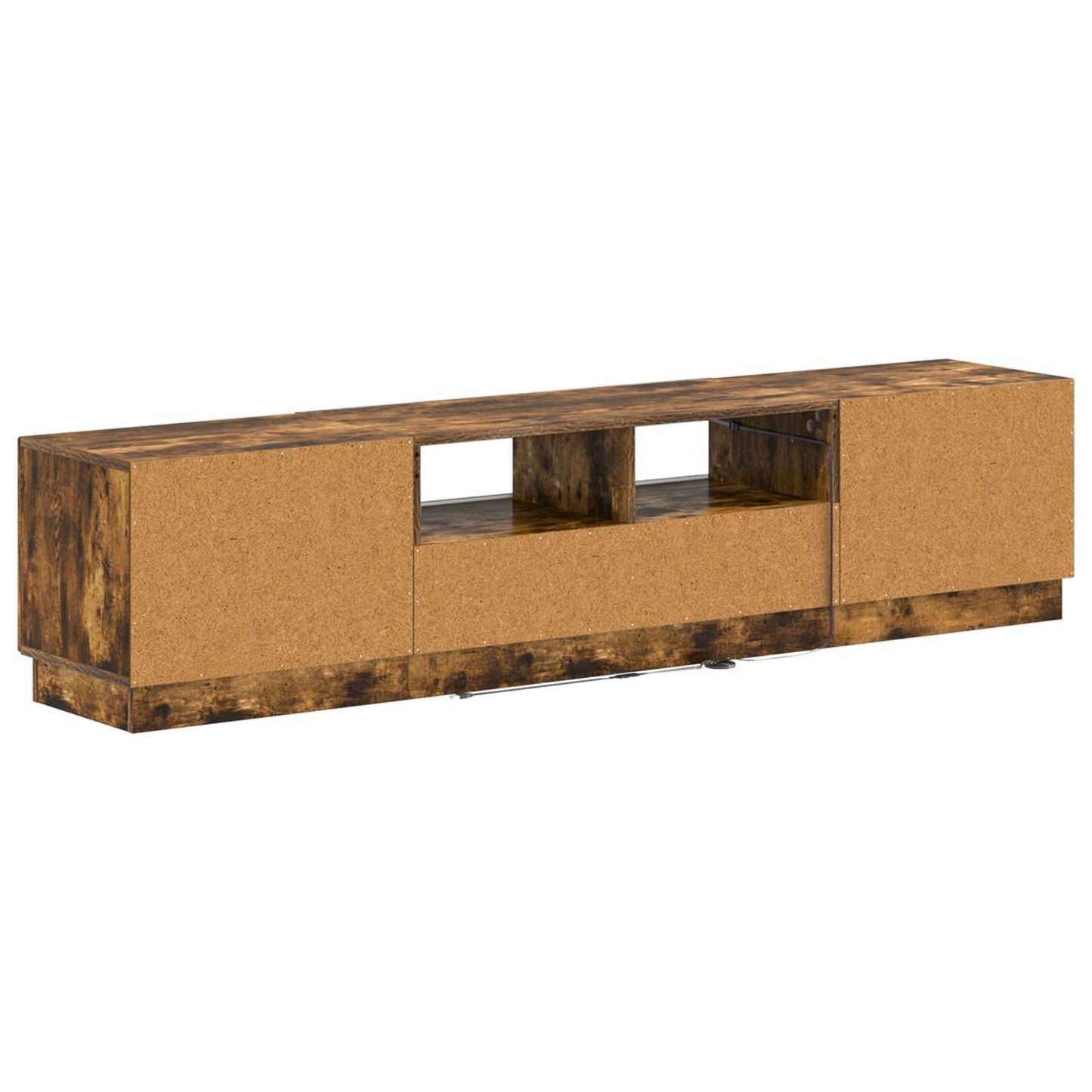vidaXL 5 Piece LED TV Cabinet Smoked Oak Engineered Wood