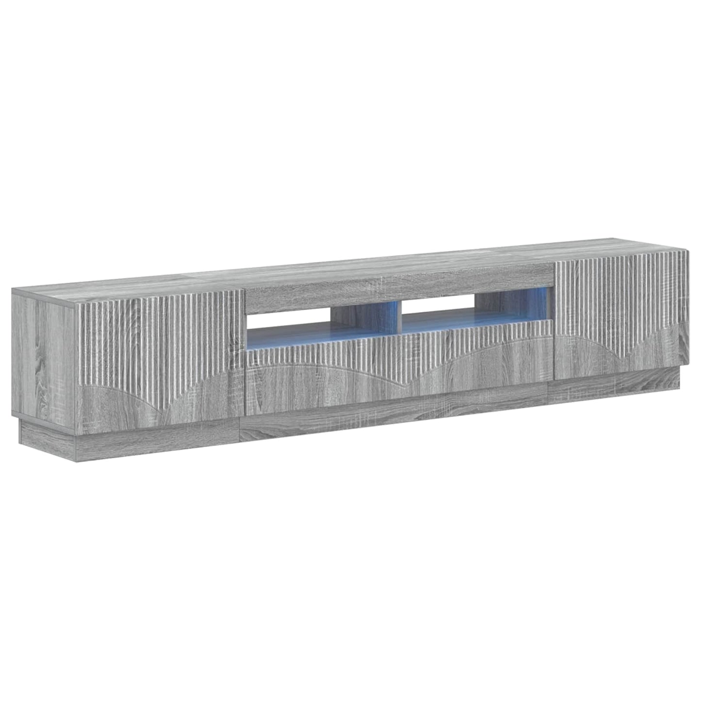 vidaXL 5 Piece LED TV Cabinet Grey Sonoma Engineered Wood